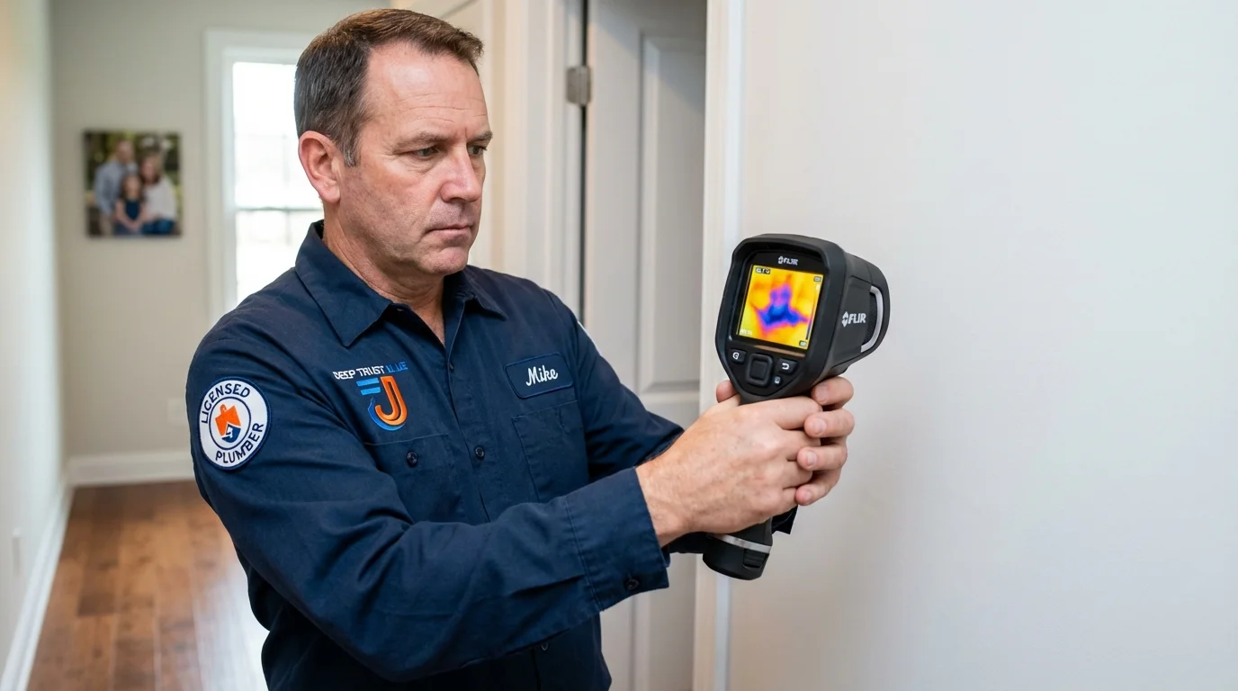 Thermal imaging leak detection by Johns Plumbing LLC in Dewey